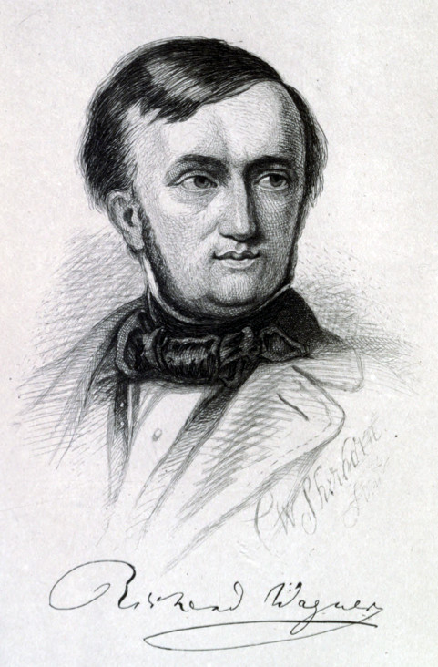 Richard Wagner. Etching by C.W.Sherborn